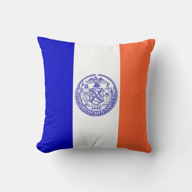 New York City Flag American MoJo Pillow Kussen (Voorkant)
