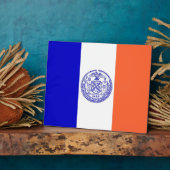 New York City Flag Plaque Fotoplaat (Zijkant)