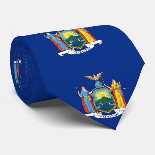 New York City Flag Stropdas (Opgerold)