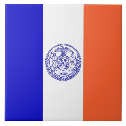New York City Flag Tegel Tegeltje (Voorkant)