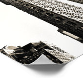 New York City - Flatiron Building and Clock Poster (Hoek)