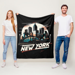 New York City Fleece Deken