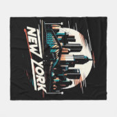 New York City Fleece Deken (Voorkant (Horizontaal))