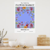 New York City Flower Market Brooklyn Poster (Keuken)