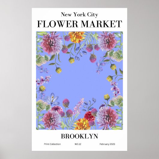 New York City Flower Market Brooklyn Poster (Voorkant)