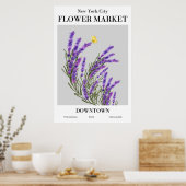 New York City Flower Market Downtown Poster (Keuken)