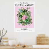 New York City Flower Market Harlem Poster (Keuken)