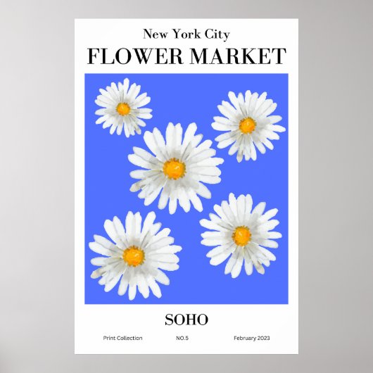 New York City Flower Market SOHO Poster (Voorkant)