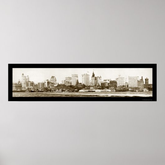 New York City Foto 1900 Poster (Voorkant)