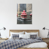 New York City Fotografie kerstwinter NYC Canvas Afdruk (Insitu (Slaapkamer))