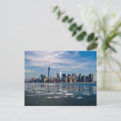New York City Freedom Tower Skyline Briefkaart (Staand voorkant)