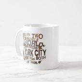 New York City (Funny) Gift Koffiemok (Voorkant links)