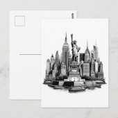 New York City Gebouwen Architectuur Kunst Briefkaart (Voorkant / Achterkant)