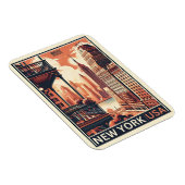 New York City gebouwen  balkon uitzicht Magneet (Rechterzijde)