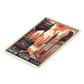 New York City gebouwen  balkon uitzicht Magneet (Linkerzijde)