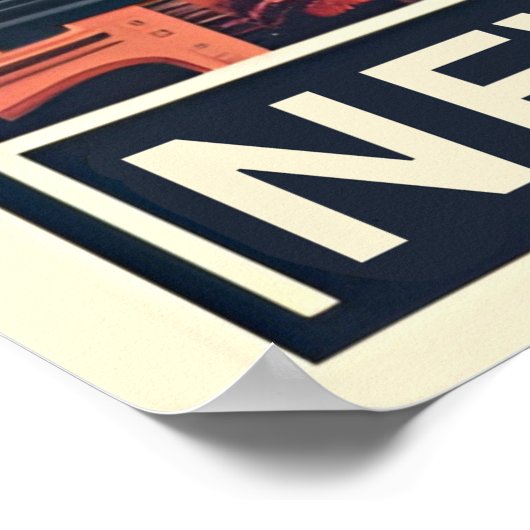 New York City gebouwen balkon uitzicht Poster (Hoek)