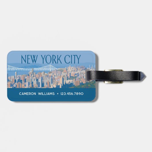 New York City | Geniet van Central Park Bagagelabel (Achterkant horizontaal)