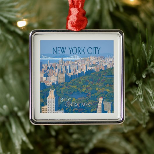 New York City | Geniet van Central Park Metalen Ornament (Boom)
