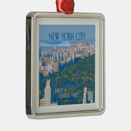 New York City | Geniet van Central Park Metalen Ornament (Rechts)