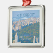 New York City | Geniet van Central Park Metalen Ornament (Links)