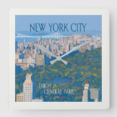New York City | Geniet van Central Park Vierkante Klok (Voorkant)