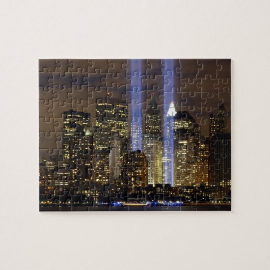 New York City geprezen in lights Jigzaag Puzzle Legpuzzel (Horizontaal)