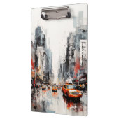 New York City, geschilderd landschap. Klembord (Links)