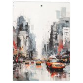 New York City, geschilderd landschap. Klembord (Achterkant)