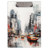 New York City, geschilderd landschap. Klembord (Voorkant)