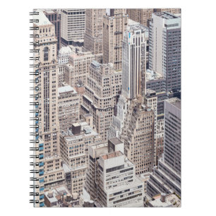 New York City gevarieerde architectuur, kleur toon Notitieboek