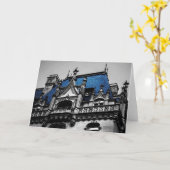 New York City Gothic Architecture Photo Kaart (Gele Bloem)