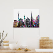 New York City graffiti Poster (Keuken)