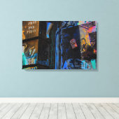 New York City Graffiti Street Foto Canvas Afdruk (Insitu (Houten vloer))