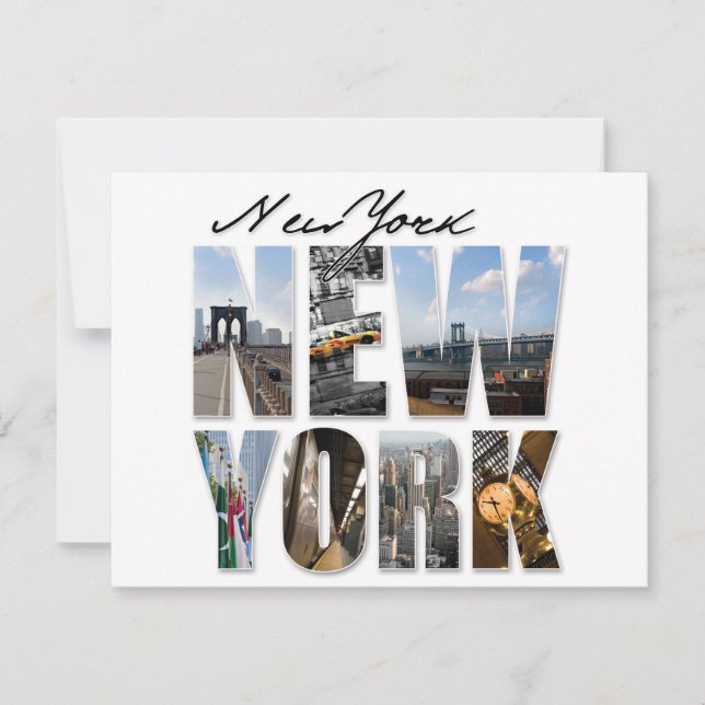 New York City Graphical Tourism Montage (Voorkant)