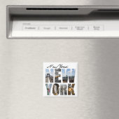 New York City Graphical Tourism Montage Magneet (Insitu (Vaatwasser))