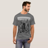 New York City Grey Pop Art Style T-shirt (Voorkant volledig)