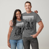 New York City Grey Pop Art Style T-shirt (Unisex)
