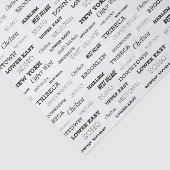 New York City Groeperingen Tissuepapier (Detail)