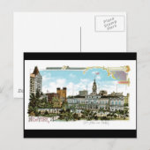  New York, City Hall en Park Briefkaart (Voorkant / Achterkant)