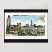 New York, City Hall en Park Briefkaart (Voorkant)