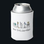 New York City Hanukkah NYC Jewish Holiday Chanukah Blikjeskoeler<br><div class="desc">Met een originele pen-en-inkt illustratie van een rij klassieke New York City-landmerken, "gekleed" voor de Hanukkah-vakantie. Geweldig voor iedereen die in NYC woont of houdt! Zie je niet precies wat je zoekt? Hulp nodig bij aanpassingen? Klik op "rebeccaheartsny" (rechterbovenhoek) en "neem contact op met deze ontwerper" om iets te hebben...</div>