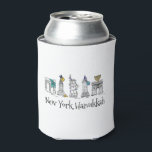 New York City Hanukkah NYC Jewish Holiday Chanukah Blikjeskoeler<br><div class="desc">Met een originele pen-en-inkt illustratie van een rij klassieke New York City-landmerken, "gekleed" voor de Hanukkah-vakantie. Geweldig voor iedereen die in NYC woont of houdt! Zie je niet precies wat je zoekt? Hulp nodig bij aanpassingen? Klik op "rebeccaheartsny" (rechterbovenhoek) en "neem contact op met deze ontwerper" om iets te hebben...</div>