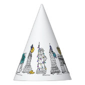 New York City Hanukkah NYC Jewish Holiday Chanukah Feesthoedjes (Voorkant)