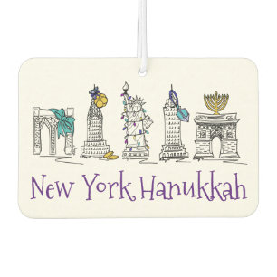 New York City Hanukkah NYC Jewish Holiday Chanukah Luchtverfrisser