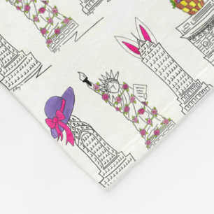 New York City Happy Paasparade NYC-landmerken Fleece Deken