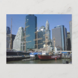 New York City Harbor Boats Briefkaart
