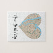 New York City Heart Map Legpuzzel (Horizontaal)