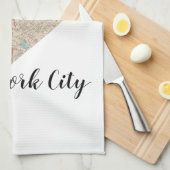 New York City Heart Map Theedoek (Quarter Fold)