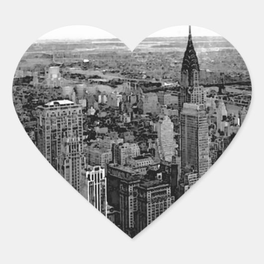 New York City Heart Sticker (Voorkant)