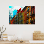 New York City "Hell's Kitchen District Street" Poster (Keuken)